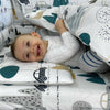 Cosulet bebelus, MimiNu, Pentru dormit, Baby Cocoon 75x55 cm, Husa 100% bumbac, Din bumbac certificat Oeko Tex Standard 100, Childrens Journey Grey