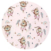 Set 4 in 1 Cosulet bebelus, MimiNu, Baby Cocoon 75x55 cm, Husa bumbac, Din bumbac certificat Oeko Tex Standard 100, Cu paturica 50x70 cm, Cu salteluta, Cu perna fluture, Design, Little Ballerina Pink