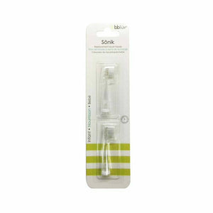 Set capete de schimb, BBluv, Pentru periuta electrica, Sonik, 36 luni+, 2 bucati, Transparent - gogobaby.ro