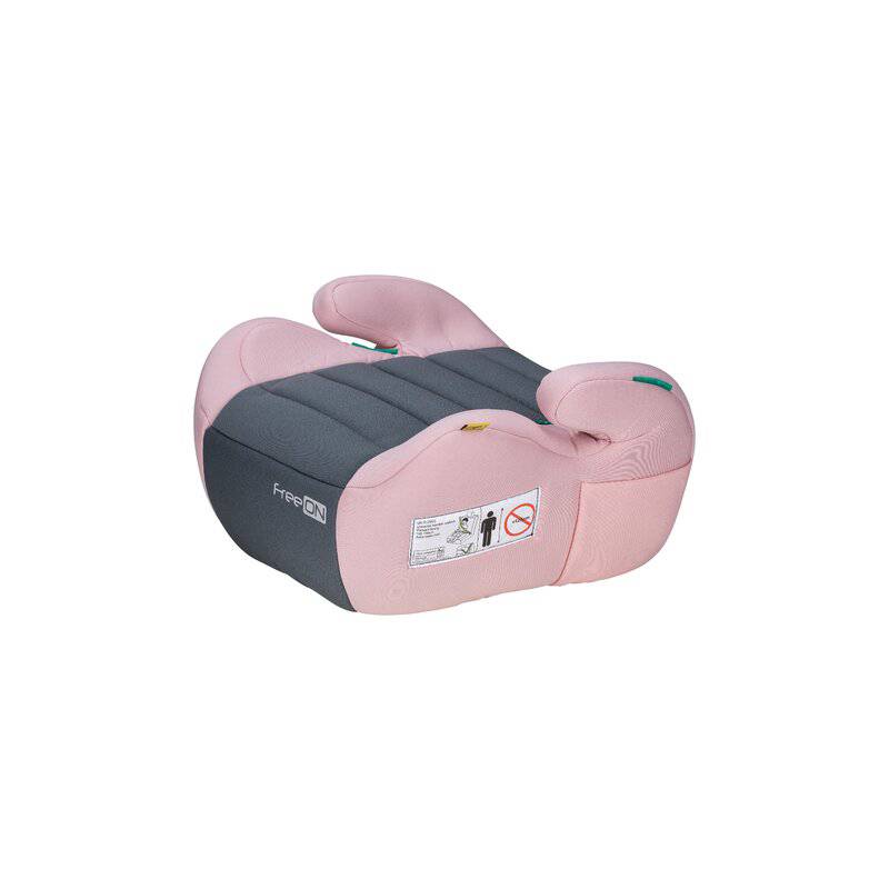 Inaltator auto, FreeON, Comfy, Pentru copii, I-size, 125-150 cm, Orientare in sensul directiei de mers, Conform cu standardul european de securitate ECE R129, Prink/Grey - gogobaby.ro