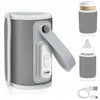 Incalzitor biberoane, Lionelo, ThermUp Go, Portabil, Temperatura constanta pana la 24 h, Incarcare USB, Gri