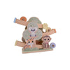 Joc de echilibru, Joueco, Animale salbatice, Cu 3 roti, 2 ani+, Multicolor