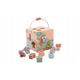 Joc de sortare, Joueco, The Wildies Family, Din lemn certificat FSC, 11 piese, Dezvolta coordonarea mana-ochi, 12 luni+, Multicolor