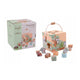 Joc de sortare, Joueco, The Wildies Family, Din lemn certificat FSC, 11 piese, Dezvolta coordonarea mana-ochi, 12 luni+, Multicolor