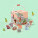 Joc de sortare, Joueco, The Wildies Family, Din lemn certificat FSC, 11 piese, Dezvolta coordonarea mana-ochi, 12 luni+, Multicolor