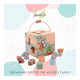 Joc de sortare, Joueco, The Wildies Family, Din lemn certificat FSC, 11 piese, Dezvolta coordonarea mana-ochi, 12 luni+, Multicolor