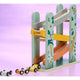 Pista de masini, Free2Play, Safari, Din lemn, Cu 3 masinute incluse, 26.9 x 23.6 x 7 cm, Conform cu standardele europene EN71-1;2018, EN71-2:2020, EN71-3:2021