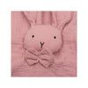 Jucarie textila, New Baby, Baby Rabbit, Pentru bebelusi, Moale, Din muselina, 100% bumbac,30x30 cm, Pink