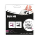 Set amprente mulaj, Petite&Mars, Baby Dab, Cu cerneala, Pentru 20 de amprente manuta sau piciorus, Non-toxic, Violet/Gri