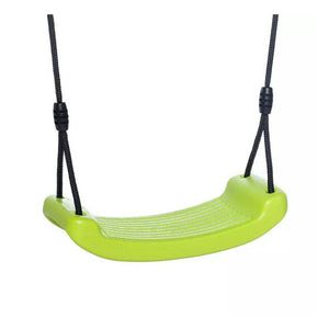 Leagan, Dice, Swing Seat, Fara spatar, Cu franghie PP, Cu inaltime reglabila pana la 240 cm, Pana la 70 kg, 3 ani+, Limegreen - gogobaby.ro