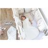 Lenjerie patut cu 12 piese, Bubaba, Pentru patut, Cu 8 aparatori laterale, Pernuta, Paturica, Husa pentru paturica, Cearceaf pentru saltele 120x60 cm sau 140x70 cm, Sleep Quardian Beige