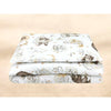 Lenjerie patut junior cu 2 piese, Qmini, Din bumbac certificat Oeko Tex Standard 100, 140 x 200 cm, Teddy Bear and Friends Beige