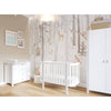Comoda de infasat bebe, 89x86x50 cm, Cu patru sertare, Cu blat de infasat detasabil, Din lemn, Gri, YappyKids, YappyEtude