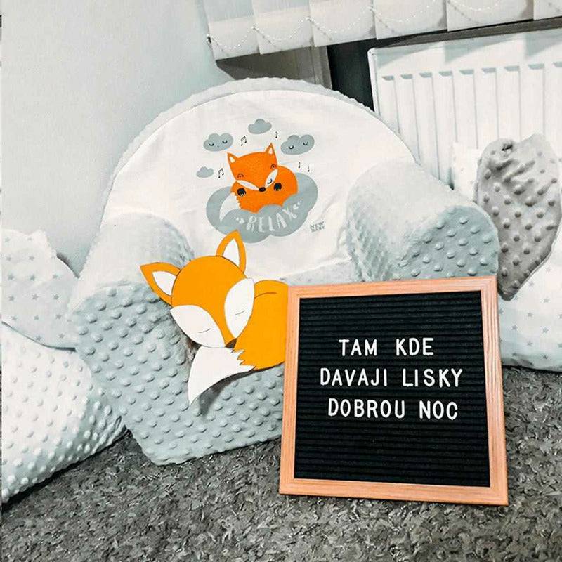 Fotoliu din burete, New Baby, Fox, Pentru copii, Din tesatura minky, 9 luni - 5 ani, Cu Husa detasabila, Gray - gogobaby.ro