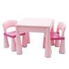Set masuta si doua scaune, New Baby, Pentru copii, Pink, Cu parte detasabila si reversibila, Partea reversibila pentru Lego Duplo - gogobaby.ro