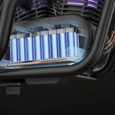 Motocicleta electrica pentru copii tip Chopper HYPER GOGO PIONEER 12 Plus , PORTOCALIU - gogobaby.ro