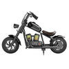 Motocicleta electrica realista tip Chopper HYPER GOGO Challenger 12 Plus , culoare  NEGRU - gogobaby.ro