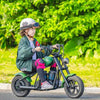 Motocicleta electrica realista tip Chopper HYPER GOGO Challenger 12 Plus , culoare VERDE - gogobaby.ro