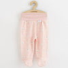Set 3 piese, New Baby, Classic II, Include 3 perechi de pantalonasi cu botosei, Marime 56, Din bumbac 100%, Pink