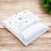 Paturica, New Baby, Cu doua fete, Dimensiune mare 80x102 cm, Din materiale certificate Oeko Tex Standard 100, Waffle white stars