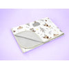Paturica moale, MimiNu, Cu doua fete, Dimensiune 75x100 cm, Din bumbac certificat Oeko Tex Standard 100, Forest Friends Beige