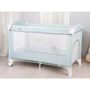 Patut pliant bebe, 120x60 cm, Cu un nivel, Cu intrare laterala cu fermoar, 2 roti, Conform cu standardul european de securitate EN 716-1:2017+AC:2019, Elephant Dusty Mint, FreeON, Ballon