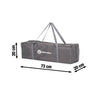 Patut pliant, Petite&Mars, Cu un nivel, Cu intrare laterala cu fermoar, 2 roti, 120x60 cm, Conform cu standardele europene de securitate EN 716-1:207+AC:2019, EN 716-2:2017, EN 71-3:2019, Vulpita Turquoise