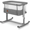 Patut co-sleeper, Lionelo, Aurora, 3 in 1, Cu leganare si setare unghiulara, Include saltea cu densitate T25 si geanta transport, Reglabil in 5 pozitii pe inaltime, Pana la 9 kg, 0 luni+, 85x60x66 cm, Conform cu EN 1130:2019+AC:2020, EN 16890:2, Gri - gogobaby.ro