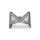 Patut pliant, Lionelo, Flower, Cu doua nivele, Cu arcada, Geanta transport, Masuta de infasat, Bara cu jucarii, Fereastra laterala, 120x60 cm, Conform cu standardele europeane de securitate EN 716 si EN12221, Gri