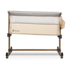Patut co-sleeper, Lionelo, Leonie, Cu sistem de leganare, Cu setare unghiulara, Reglabil in 5 pozitii pe inaltime, Conform cu standardele europeane de securitate EN1130 si EN16890, Beige Sand