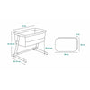 Patut co-sleeper, Lionelo, Theo, 2 in 1, Cu setare unghiulara, Reglabil in 5 pozitii pe inaltime, Conform cu standardele europeane de securitate EN1130 si EN16890, Grey Stone