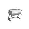 Patut co-sleeper, Lionelo, Theo, 2 in 1, Cu setare unghiulara, Reglabil in 5 pozitii pe inaltime, Conform cu standardele europeane de securitate EN1130 si EN16890, Grey Stone