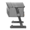 Patut co-sleeper, Lionelo, Theo, 2 in 1, Cu setare unghiulara, Reglabil in 5 pozitii pe inaltime, Conform cu standardele europeane de securitate EN1130 si EN16890, Grey Stone