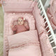 Perna clasica de dormit, MimiNu, Cu husa detasabila cu fermoar, Din bumbac certificat Oeko Tex Standard 100, 40x40 cm, Colectia Royal, Powder Pink
