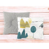 Perna bebelus, MimiNu, Profilata, Cu doua fete, Cu functie anti-soc, Pufoasa, Din catifea si bumbac, 23x26 cm, Materiale certificate Oeko Tex Standard 100, Velvet Childrens Journey Grey