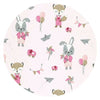 Perna bebelusi, Qmini, Ursulet, Multifunctionala, Cu doua fete, Tesatura pufoasa minky si bumbac, Materiale certificate Oeko Tex Standard 100, 30x23 cm, Minky Fox and Rabbit, Pink