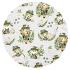 Perna bebelusi, MimiNu, Ursulet, Multifunctionala, Cu doua fete, Tesatura pufoasa minky si bumbac, Materiale certificate Oeko Tex Standard 100, Design, Minky Detective Natural - gogobaby.ro