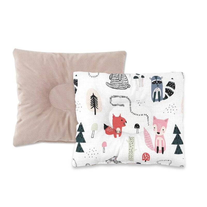Perna bebelus, MimiNu, Profilata, Cu doua fete, Cu functie anti-soc, Pufoasa, Din catifea si bumbac, 23x26 cm, Materiale certificate Oeko Tex Standard 100, Velvet Fox - gogobaby.ro