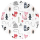 Perna bebelus, MimiNu, Profilata, Cu doua fete, Cu functie anti-soc, Pufoasa, Din catifea si bumbac, 23x26 cm, Materiale certificate Oeko Tex Standard 100, Velvet Fox
