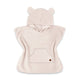 Poncho baie, Qmini, Cu gluga, buzunar si urechi, Materiale certificate Oeko Tex Standard 100, 4 - 7 ani, Beige Pink