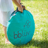 Cort de joaca, BBluv, Sunkito, Anti-UV, Cu SPF50, Cu plasa impotriva tantarilor, Include geanta de transport si stalpi de sustinere, Cu buzunar integrat, Blue - gogobaby.ro