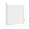 Poarta de siguranta, Lionelo, Thea, Textila, Ofera vizibilitate, Retractabila, Mecanism dublu de blocare, Montaj universal, 80x140 cm, Conform cu standardul european de securitate EN1930, Alb