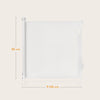 Poarta de siguranta, Lionelo, Thea, Textila, Ofera vizibilitate, Retractabila, Mecanism dublu de blocare, Montaj universal, 80x140 cm, Conform cu standardul european de securitate EN1930, Alb
