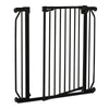 Poarta de siguranta, Lionelo, Truus Slim, Prin presiune, 105 cm, Conform cu standardul europeane de securitate EN1930, Negru Onyx - gogobaby.ro