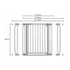 Poarta de siguranta, Lionelo, Truus Slim, Prin presiune, 105 cm, Conform cu standardul european de securitate EN1930, Gri