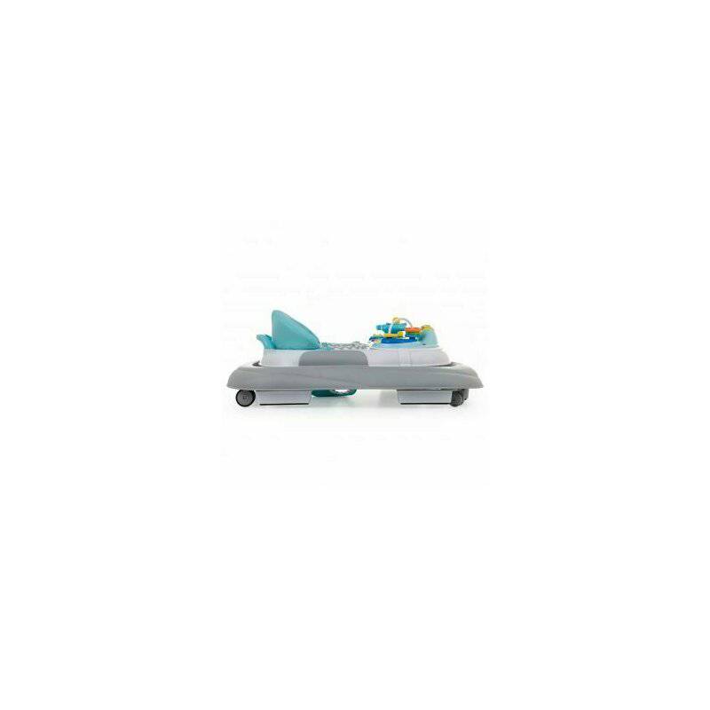 Premergator, Petite&Mars, Monty, Panou interactiv, Reglabil pe inaltime, Roti, Sustine 12 kg, Chevron Blue - gogobaby.ro