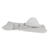 Prosop cu gluga, MimiNu, Mare, Cu volanas, Dimensiune 100x100 cm, Din bumbac si thermo fleece, Materiale certificate Oeko Tex Standard 100, Colectia Royal, Grey