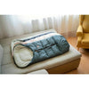 Sac de iarna, Petite&Mars, Jibot, Pentru carucior, landou sau scaun auto, 100x48 cm, Impermeabil, Cu elemente reflectorizante, Extensibil, 3 in 1, Pale Eucalypt
