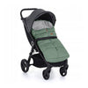 Sac de iarna, Petite&Mars, Jibot, Pentru carucior, landou sau scaun auto, 100x48 cm, Impermeabil, Cu elemente reflectorizante, Extensibil, 3 in 1, Pale Eucalypt