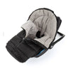 Sac de iarna, Petite&Mars, Jibot, Pentru carucior, landou sau scaun auto, 100x48 cm, Impermeabil, Cu elemente reflectorizante, Extensibil, 3 in 1, Charcoal Grey